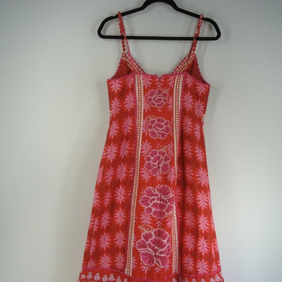 NEW Farm Rio Summer Sunrise Mixed Palm Maxi Dress Size M #1434 - Picture 9 of 13